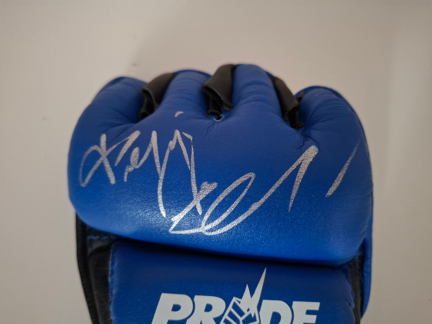 Fedor Emilianenko Signed PRIDE FC "Whitebolts" Official MMA Glove - V2 - Blue - Right Hand - Size L - DSE - [AUTOGRAPHED]