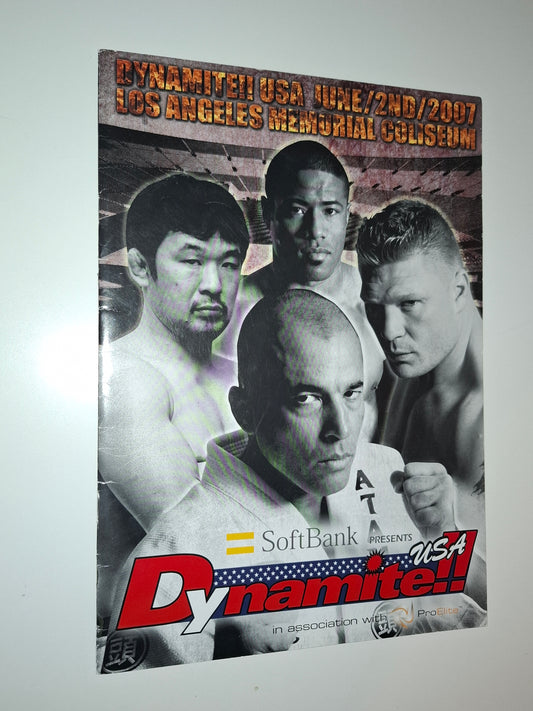 FEG Presents: Dynamite!! USA - Royce Gracie Vs Kazushi Sakuraba (2007) - Official Event Program