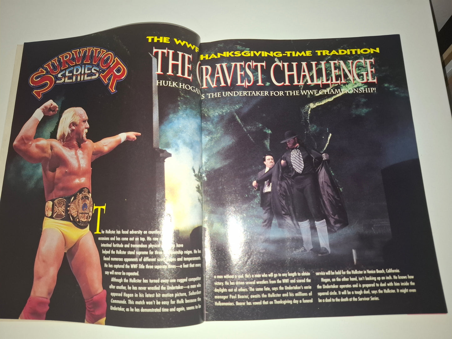 WWF Wrestling - Survivor Series 91 - Official Event Program (1991)
