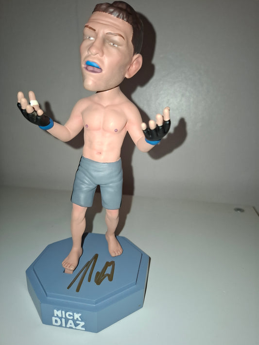 Nick Diaz - Limited Edition - Hand Painted Boxed Bobblehead (NEW) [AUTOGRAPHED]