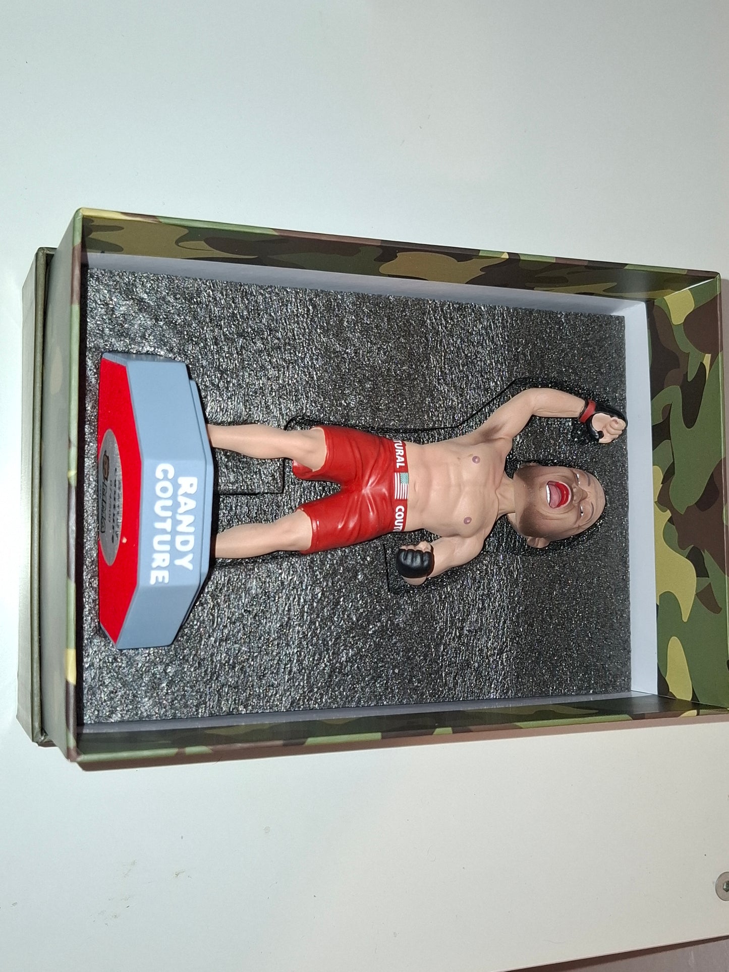 Randy "The Natural" Couture - Limited Edition - Hand Painted Boxed Bobblehead (NEW) [AUTOGRAPHED]
