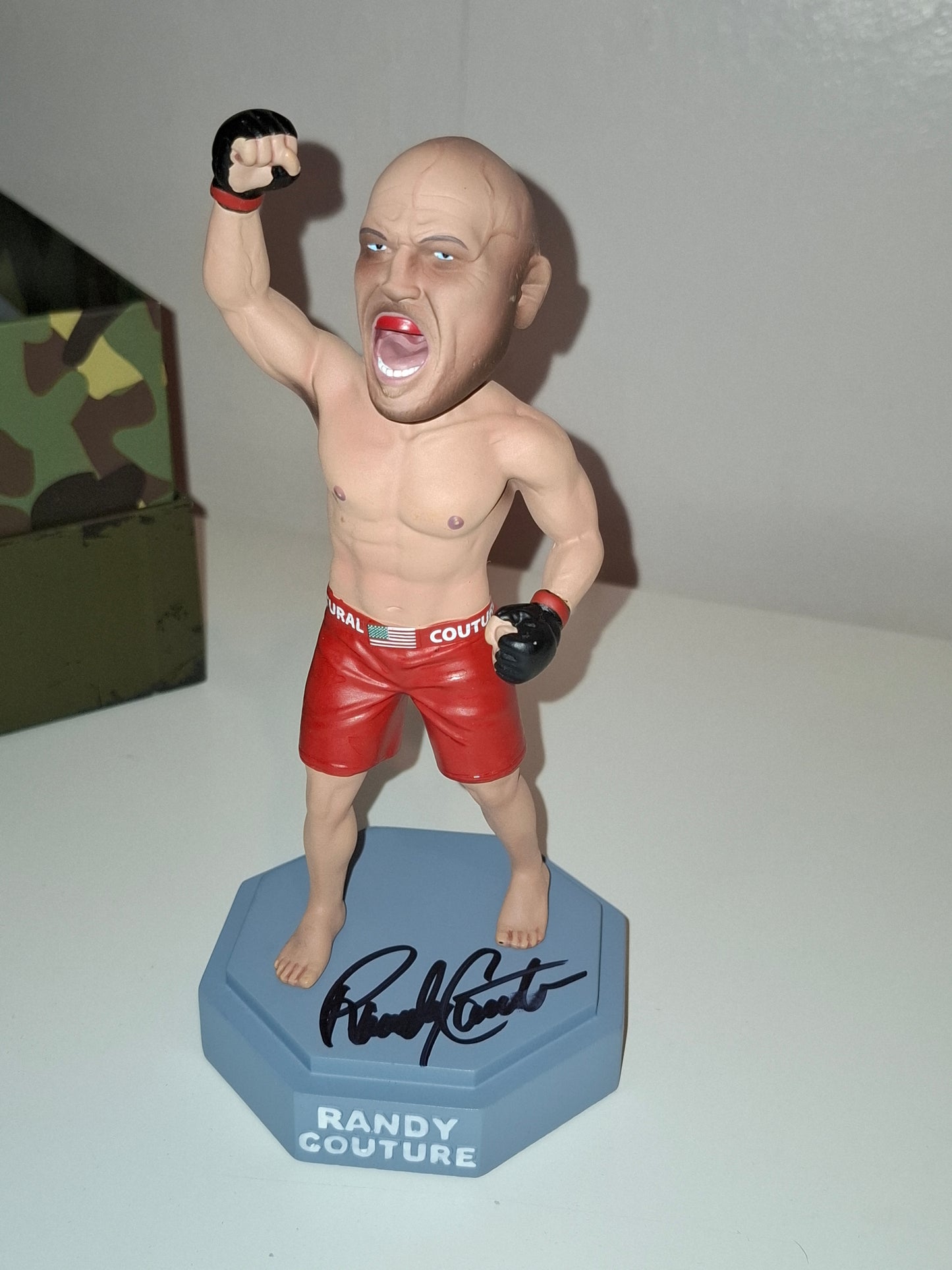 Randy "The Natural" Couture - Limited Edition - Hand Painted Boxed Bobblehead (NEW) [AUTOGRAPHED]