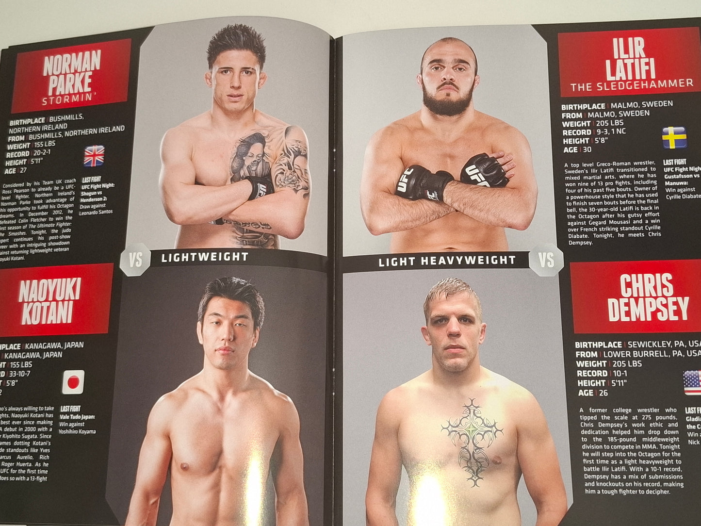 UFC Fight Night 46 (UK) - McGregor Vs Brandao - Official Event Program (2014)