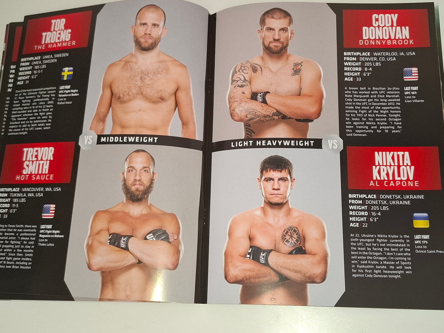 UFC Fight Night 46 (UK) - McGregor Vs Brandao - Official Event Program (2014)