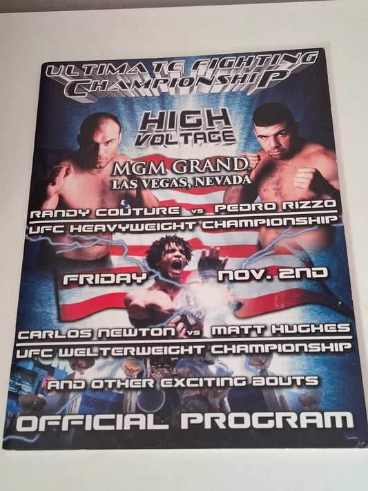 UFC 34: High Voltage - Randy Couture Vs Pedro Rizzo - Official Event Program (2001)