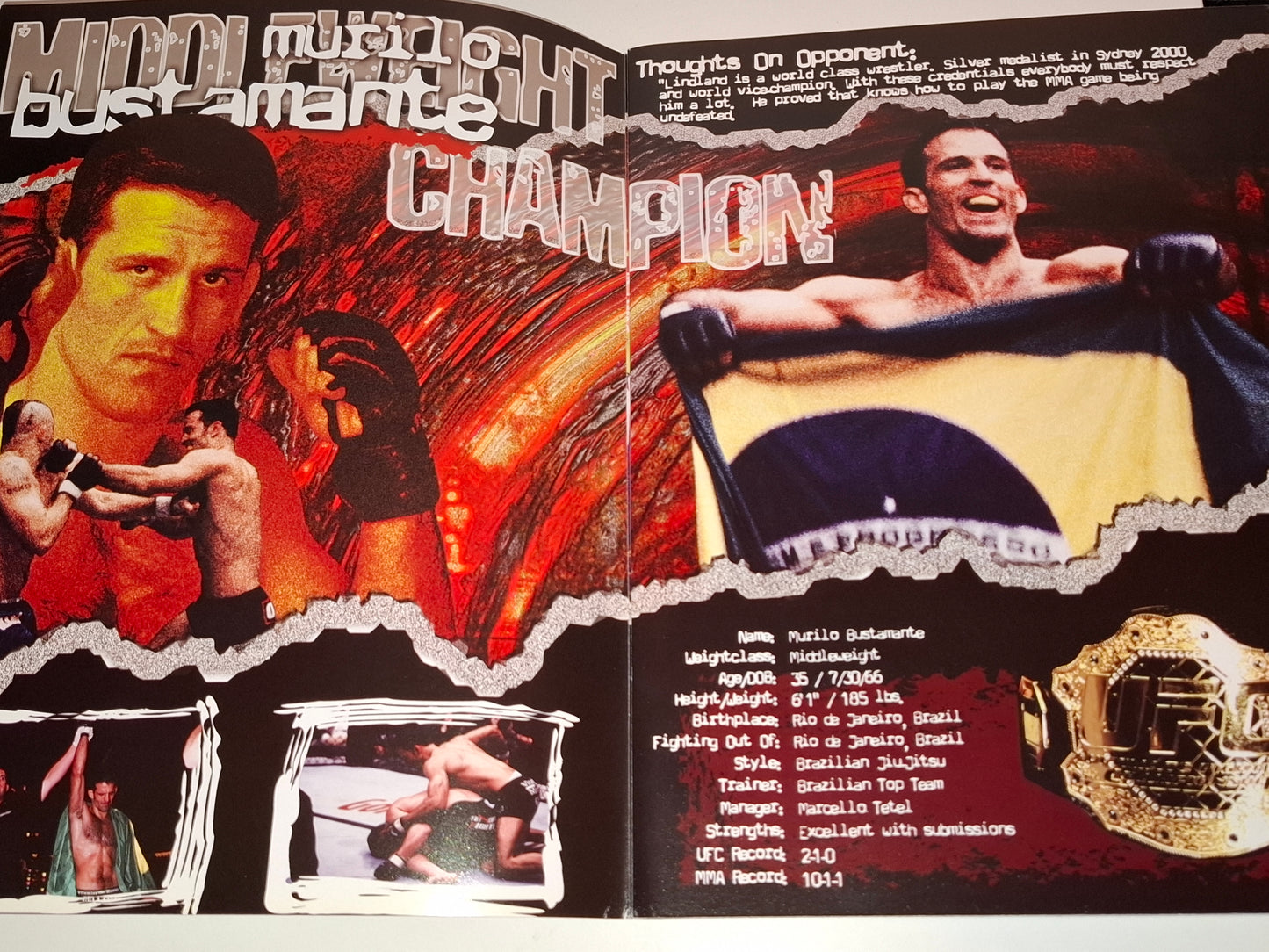 UFC 37: High Impact - Murilo Bustamante Vs Matt Lindland - Official Event Program (2002)