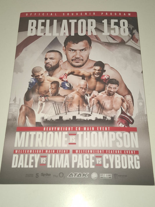 Bellator 158 - Paul Daley Vs Douglas Lima / MVP Vs Cyborg - Official Event Program (2016)