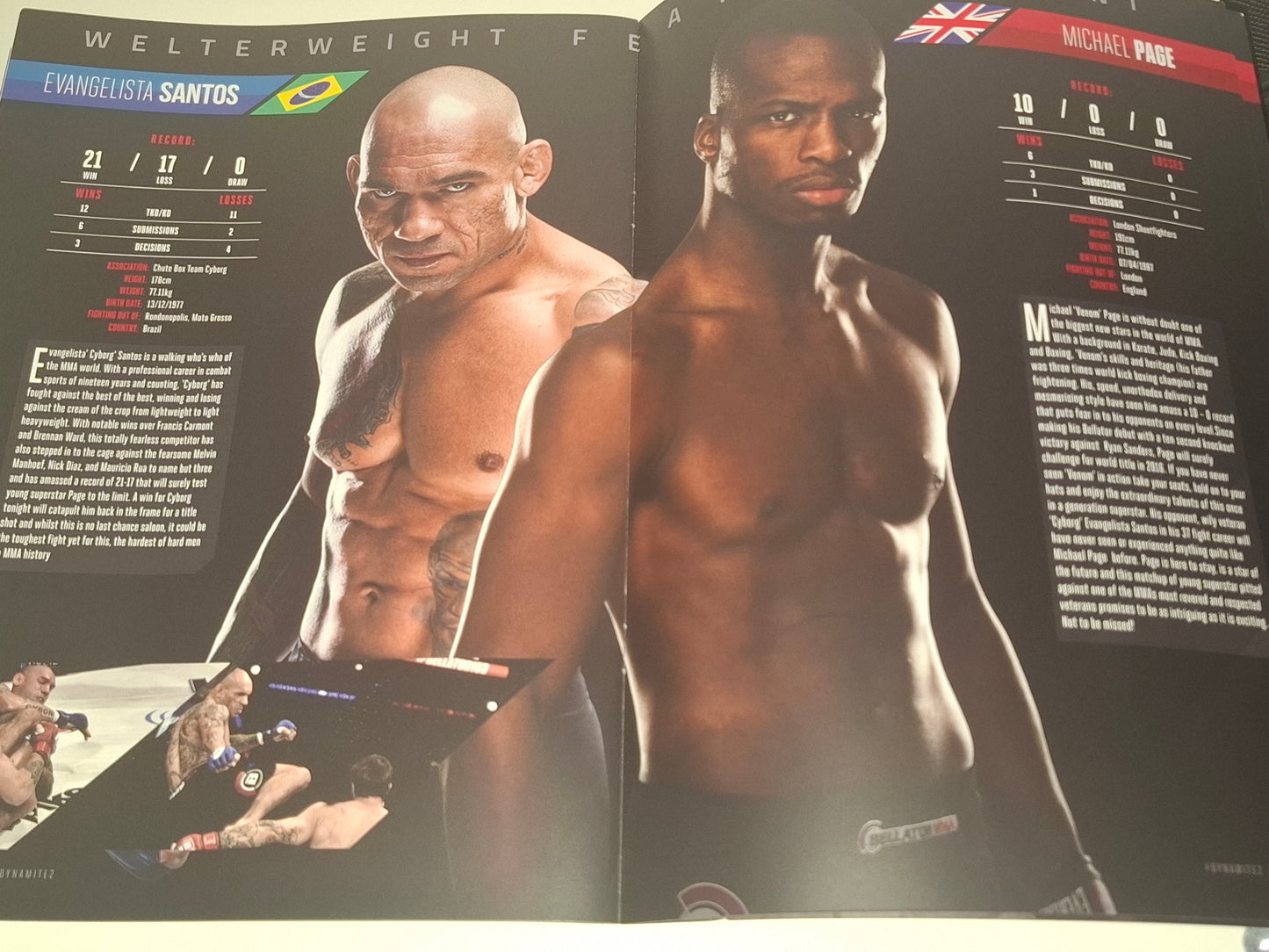 Bellator 158 (UK) - Paul Daley Vs Douglas Lima / MVP Vs Cyborg - Official Event Program (2016)