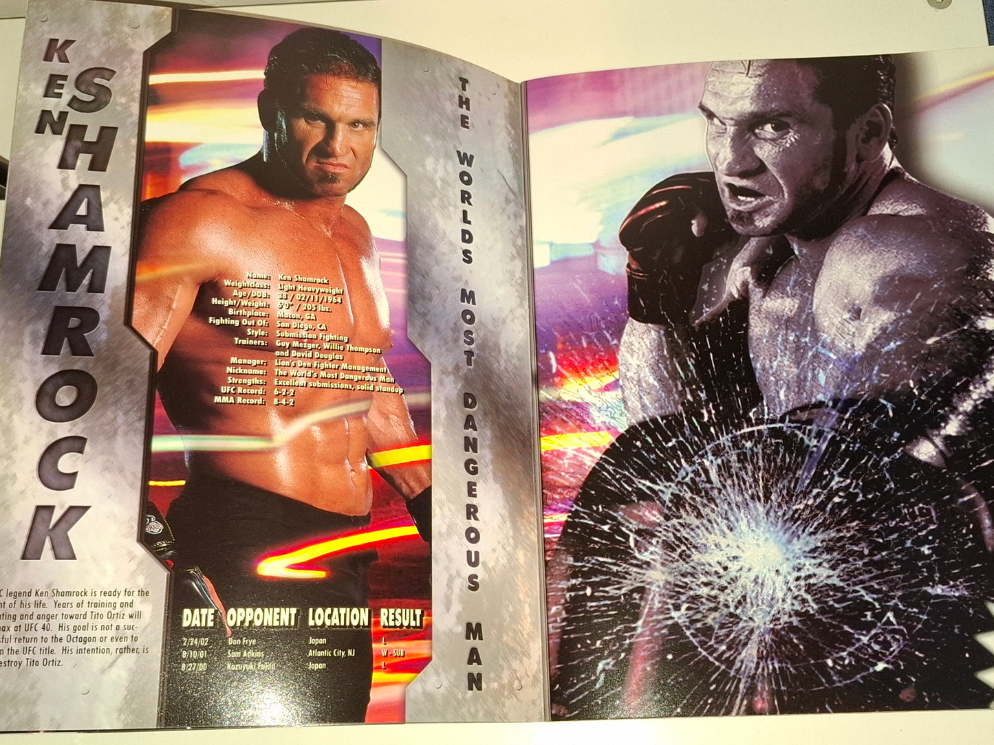 UFC 40: Vendetta - Ken Shamrock Vs Kimo - Official Event Program (2002)