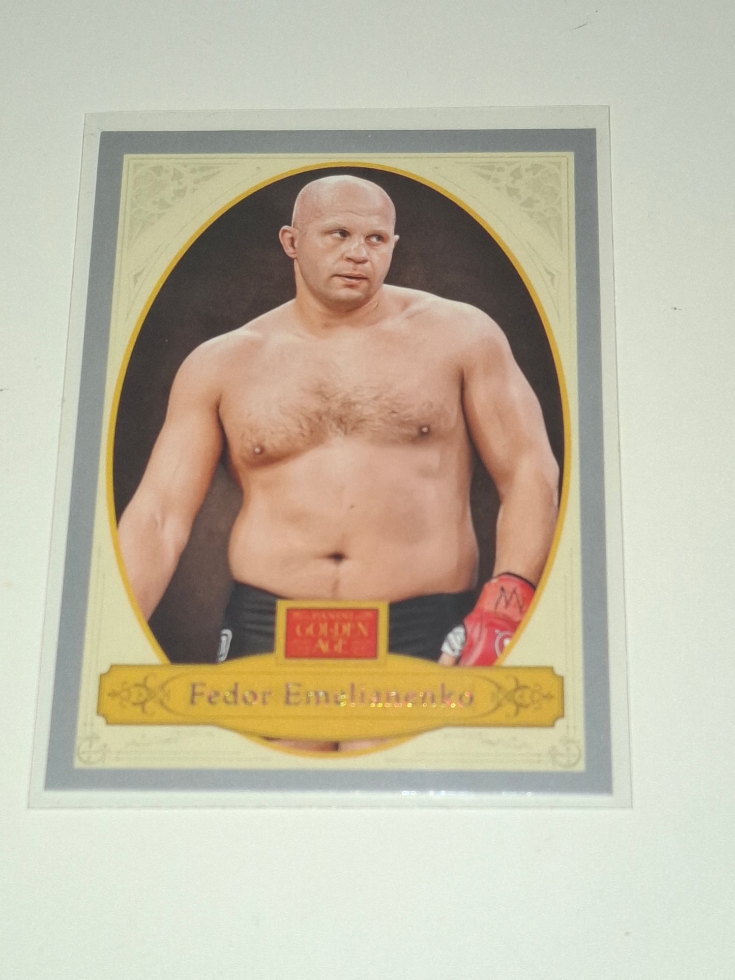 2025 Panini Combat Anthology Trading Card - Golden Age - Silver Parallel - #8 - Fedor Emelianenko