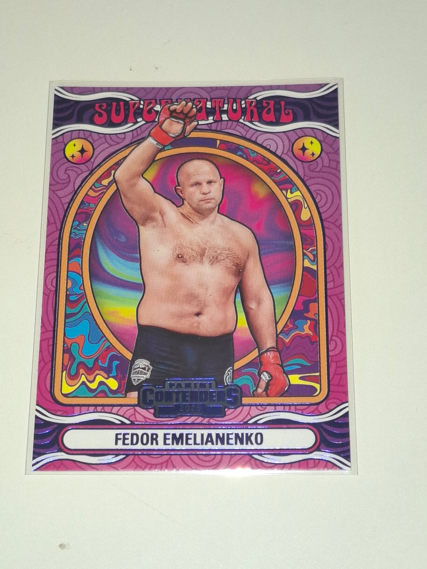 2025 Panini PFL Contenders Trading Card - Supernatural Blue - #07 - Fedor Emelianenko