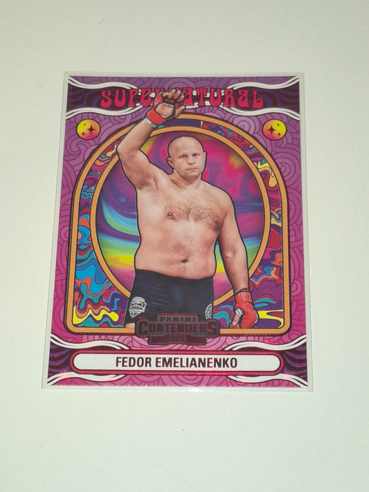 2025 Panini PFL Contenders Trading Card - Supernatural Red - #07 - Fedor Emelianenko