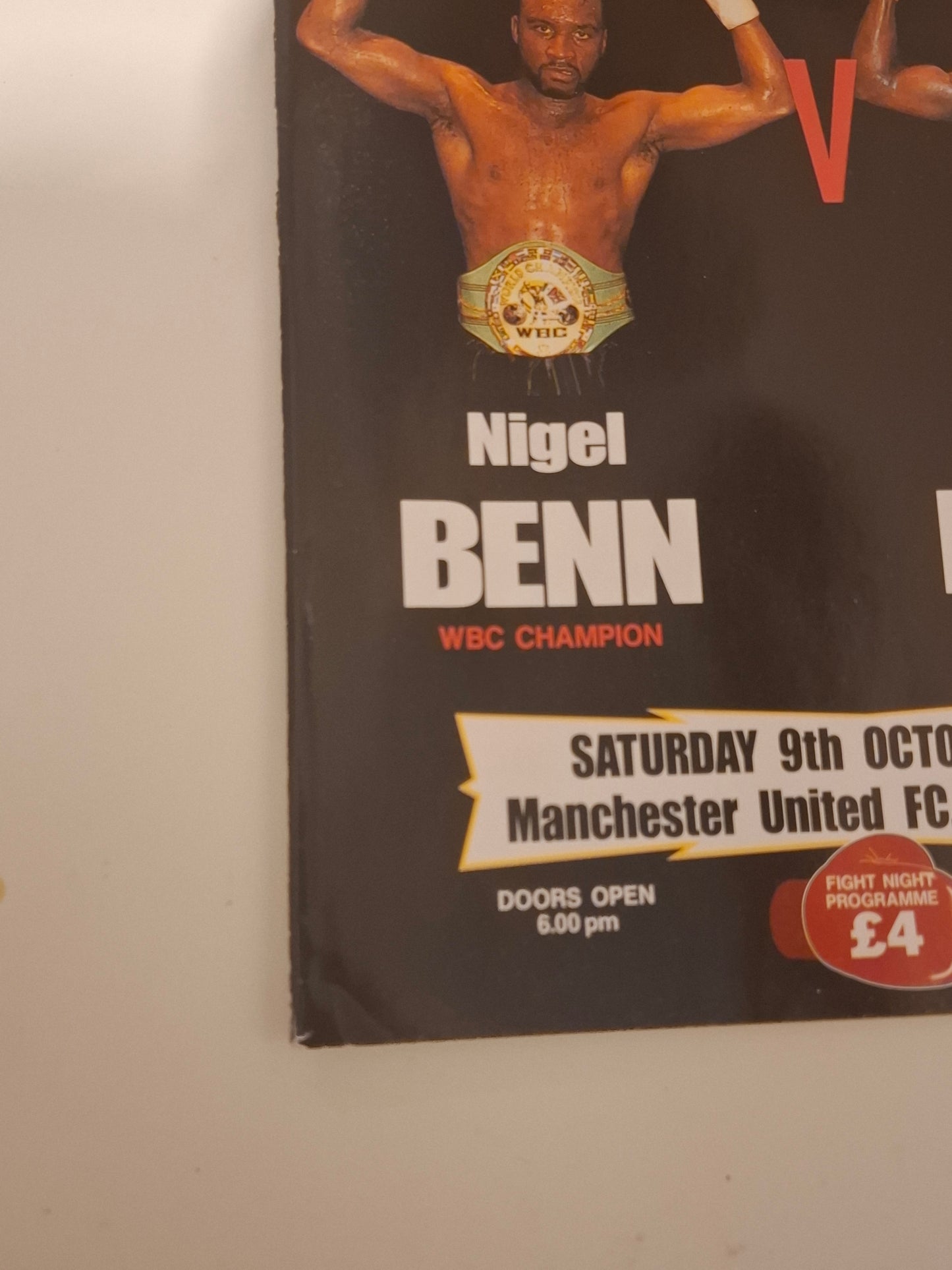 Nigel Benn Vs Chris Eubank 2 "Judgement Day" - Official Boxing Event Program (1993)