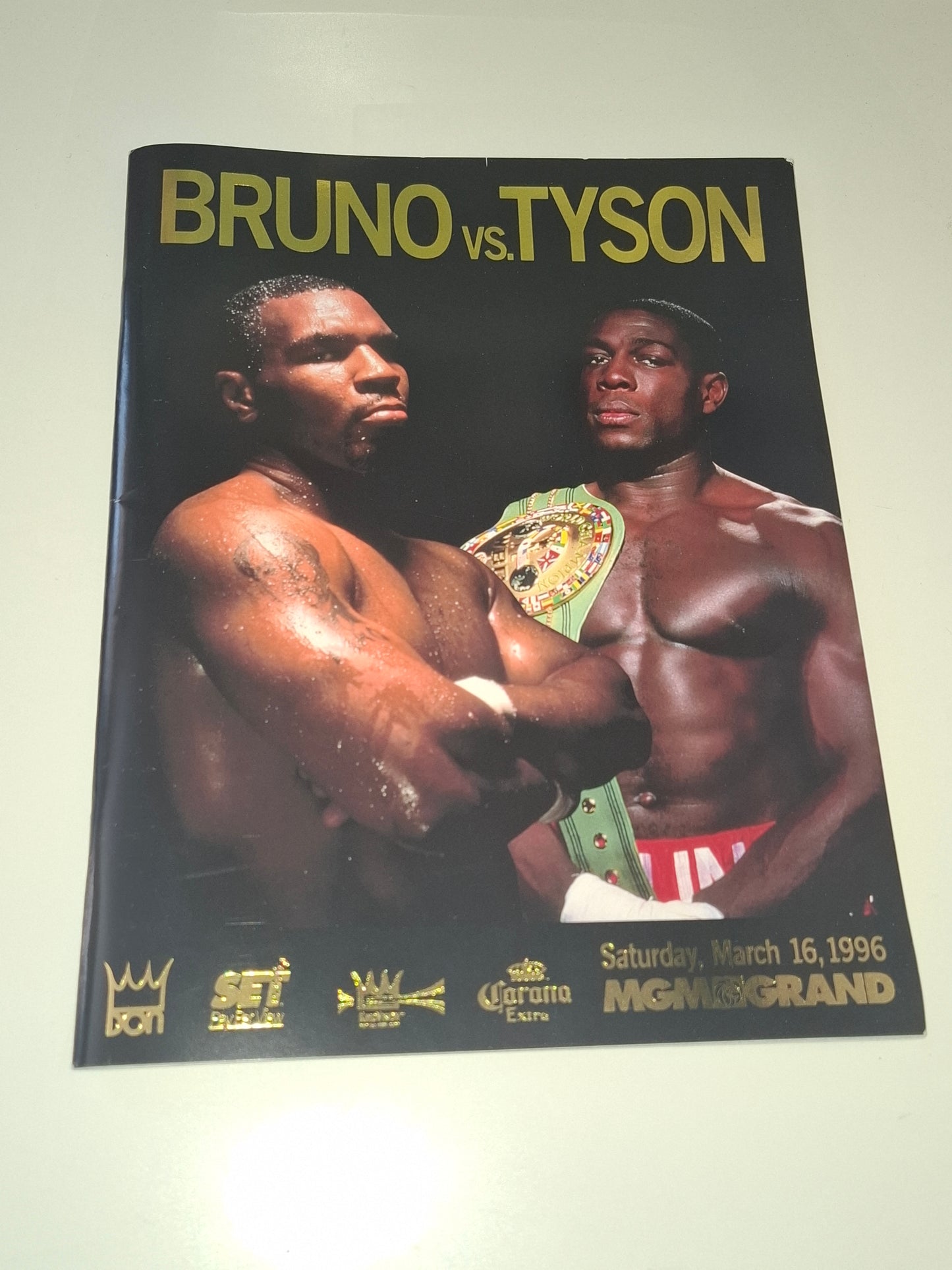 Frank Bruno Vs Mike Tyson 2 - Official Boxing Event Program (1996)