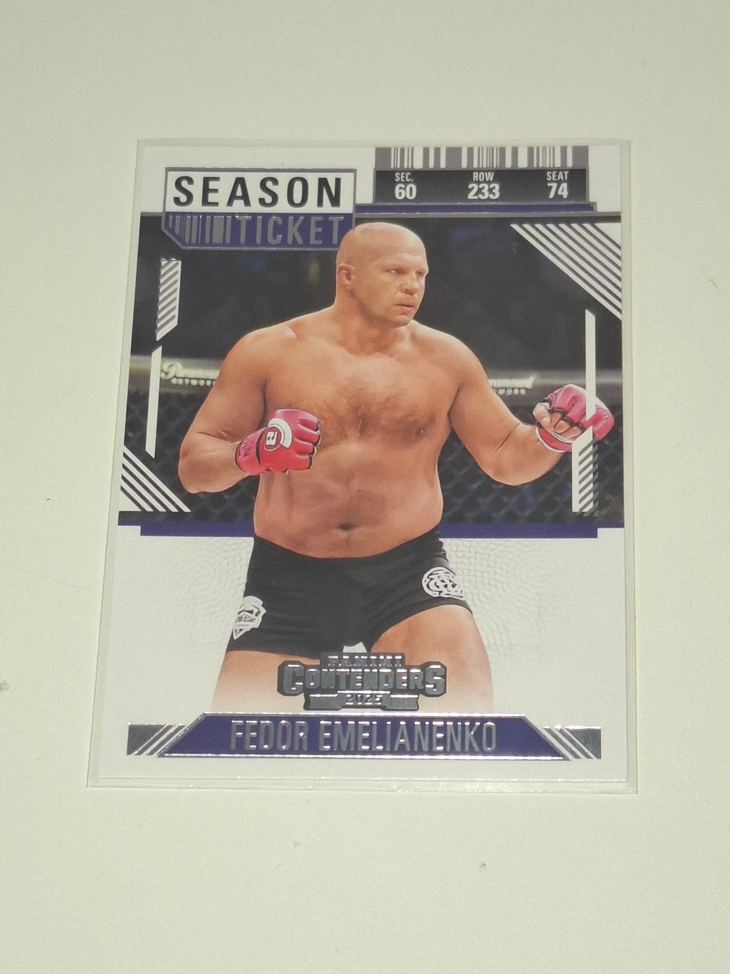 2025 Panini PFL Contenders Trading Card - Season Ticket - #60 - Fedor Emelianenko
