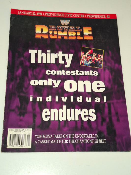 WWF Wrestling - Royal Rumble 94 - Official Event Program (1994)