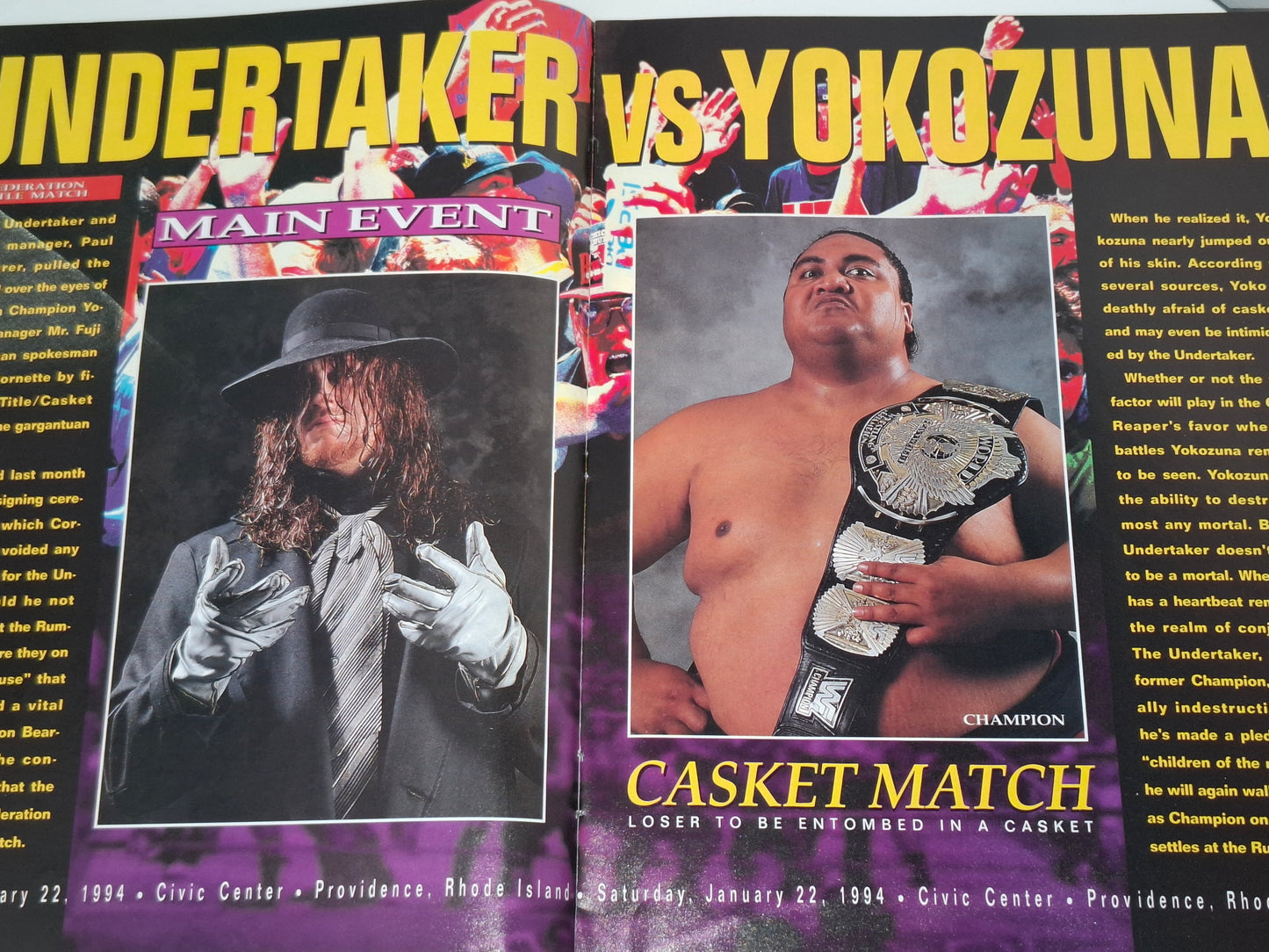 WWF Wrestling - Royal Rumble 94 - Official Event Program (1994)