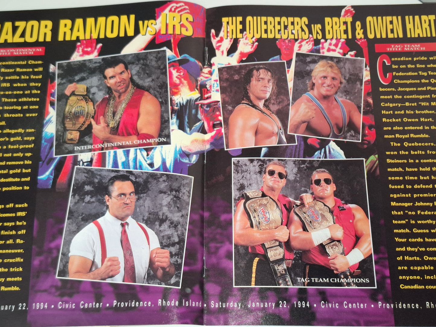 WWF Wrestling - Royal Rumble 94 - Official Event Program (1994)