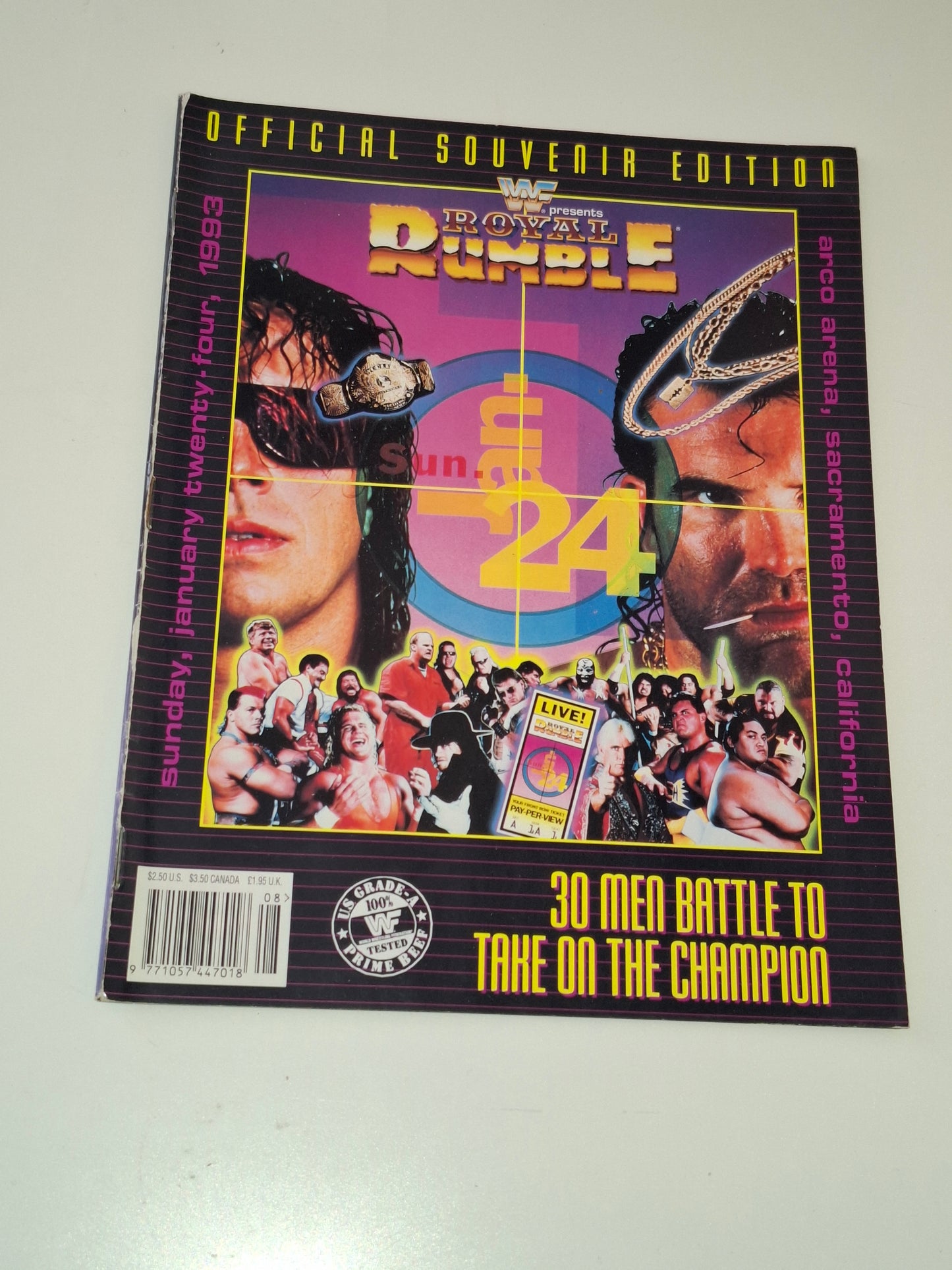 WWF Wrestling - Royal Rumble 93 - Official Event Program (1993)