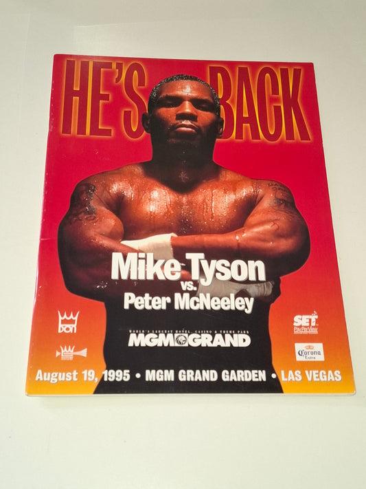Mike Tyson Vs Peter McNeely - Official Boxing Event Program (1995)