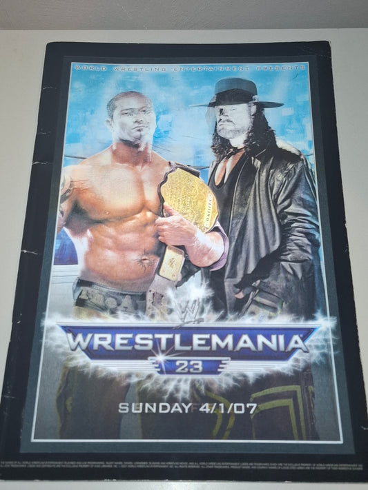 WWF / WWE Wrestling - Wrestlemania 23 - Official Event Program (2007)