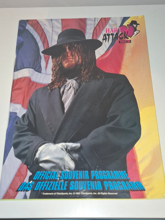 WWF Wrestling - Hart Attack European Tour 93 - Official Event Program (1993)