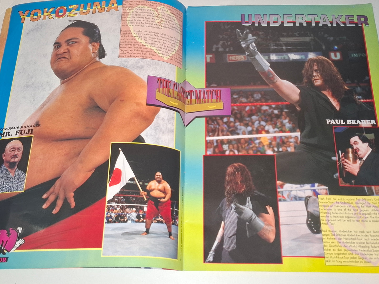 WWF Wrestling - Hart Attack European Tour 93 - Official Event Program (1993)