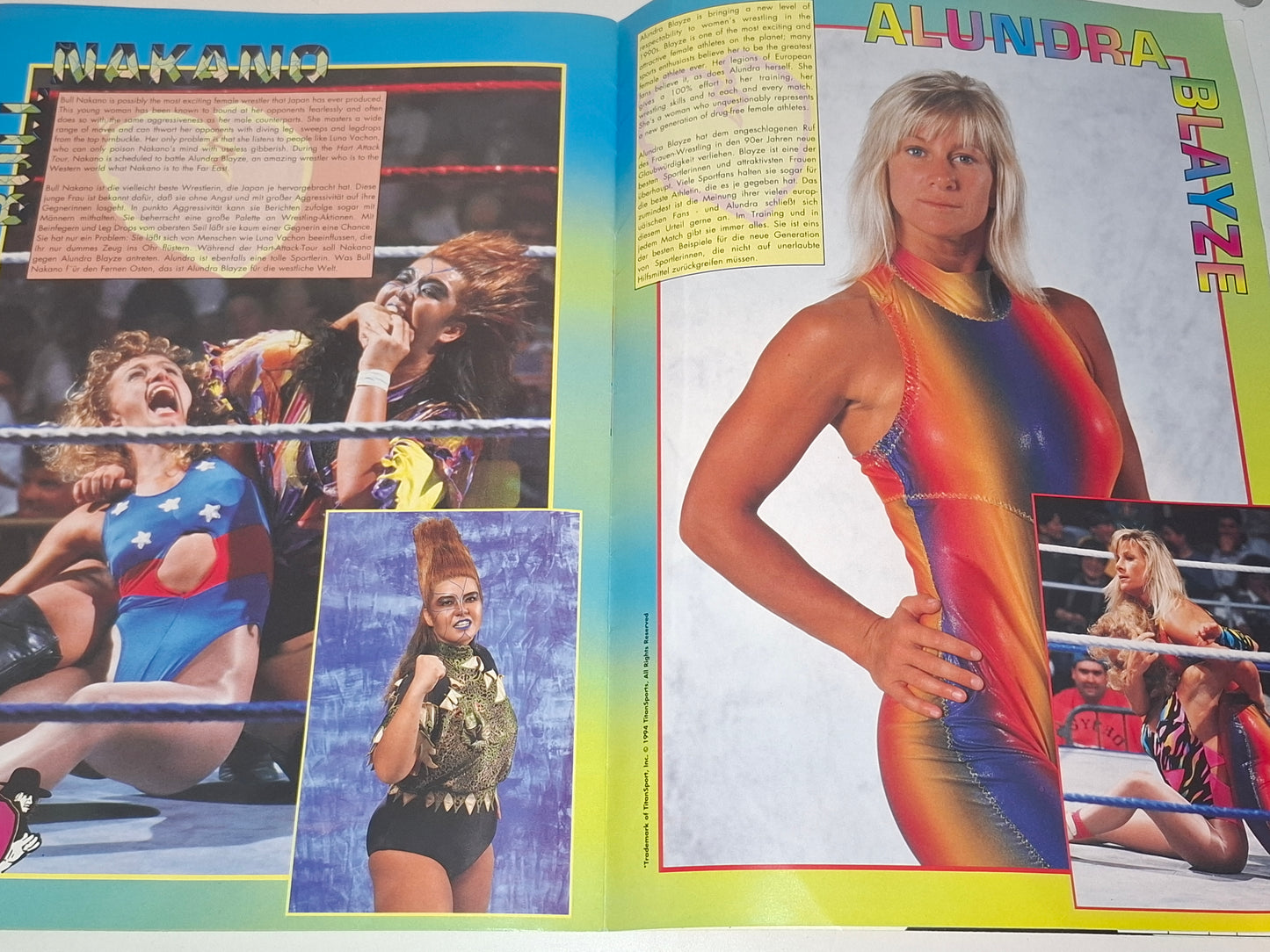 WWF Wrestling - Hart Attack European Tour 93 - Official Event Program (1993)