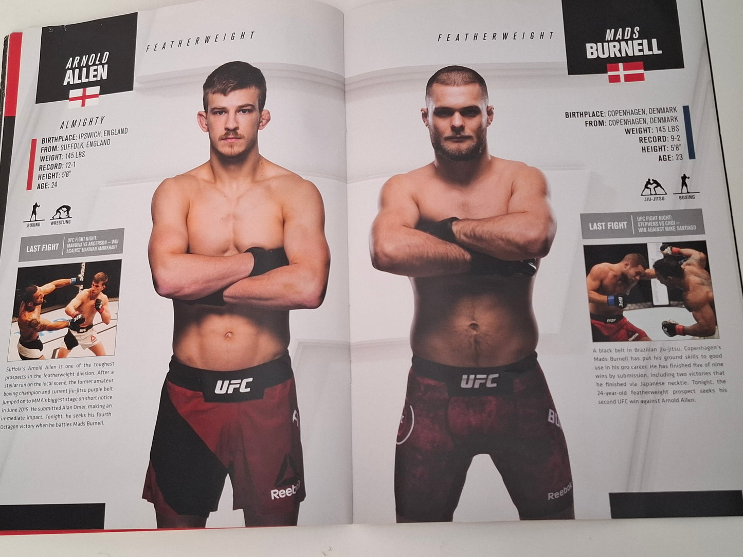 UFC Fight Night 130 (UK) - Thompson Vs Till - Official Event Program (2018)