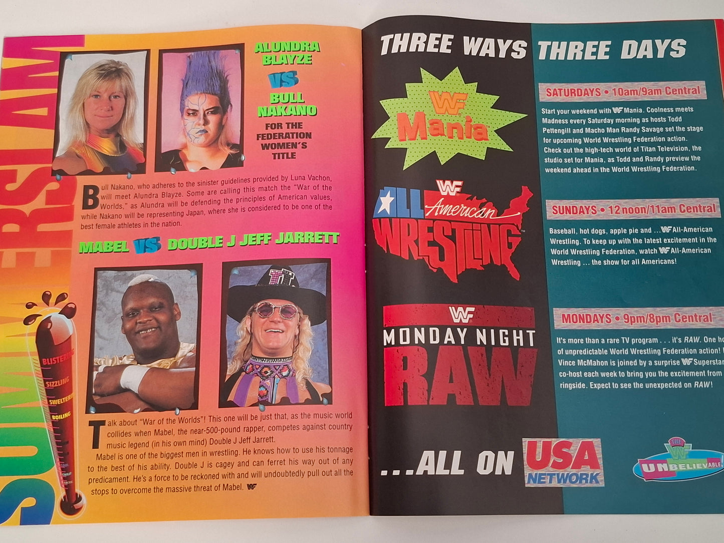 WWF Wrestling - SummerSlam 94 - Official Event Program (1994)
