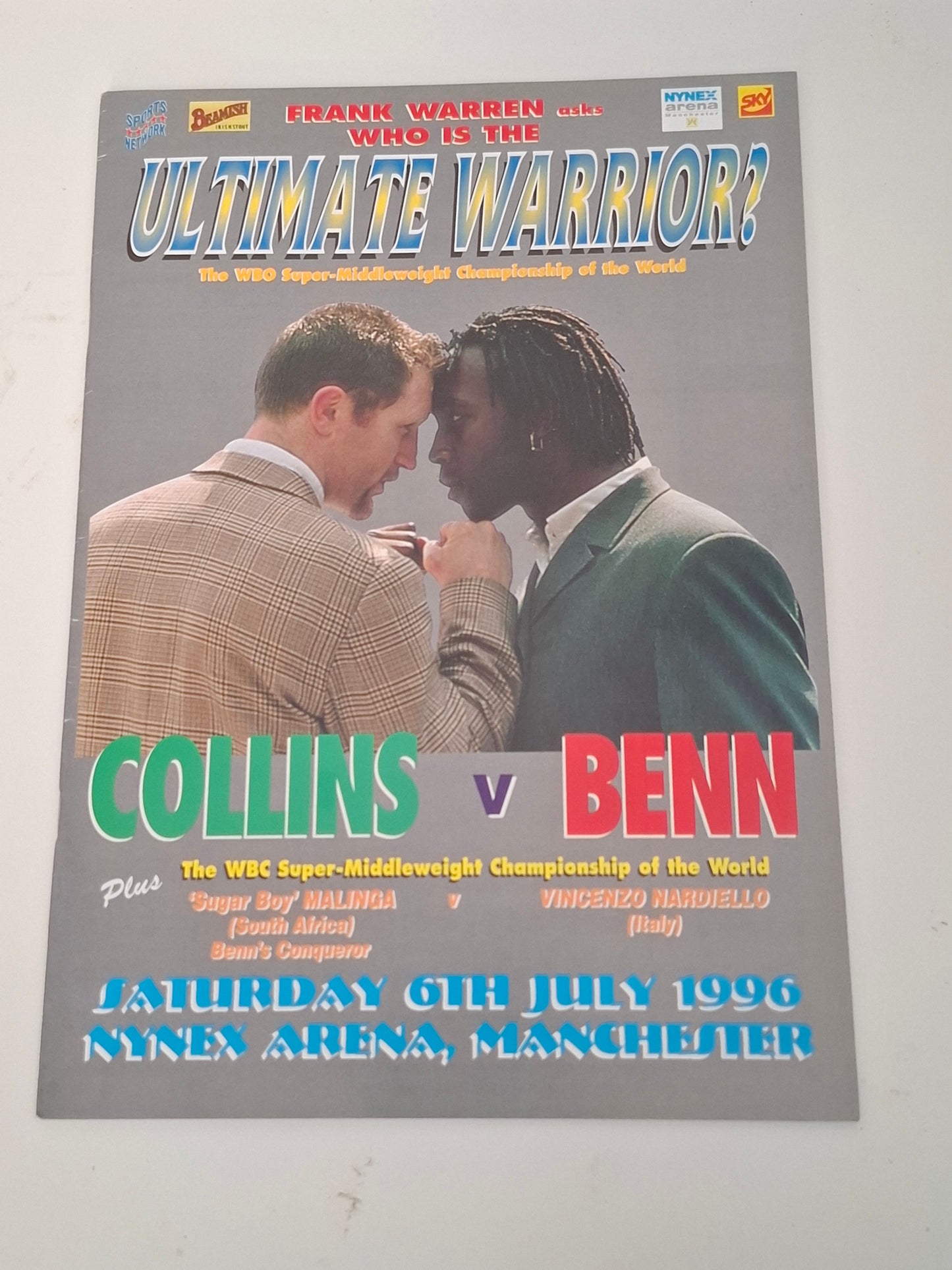 Nigel Benn Vs Steve Collins - Official Boxing Event Program (1996)