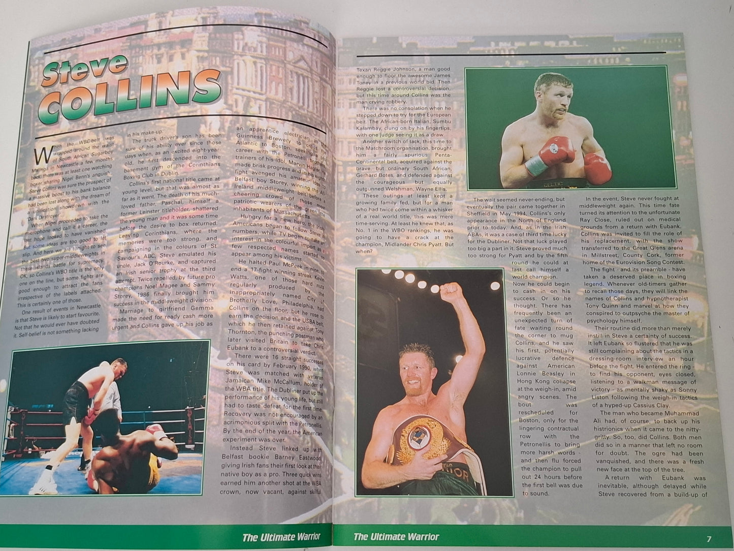 Nigel Benn Vs Steve Collins - Official Boxing Event Program (1996)