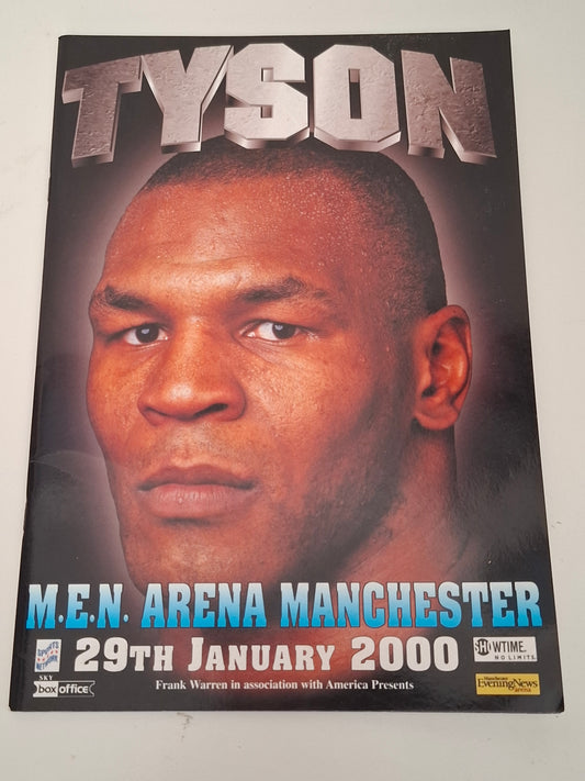 Mike Tyson Vs Julius francis - Official Boxing Event Program (2000)