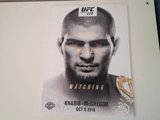 UFC 229 - Khabib Nurmagomedov Vs Conor McGregor - Official Event Program (2018)