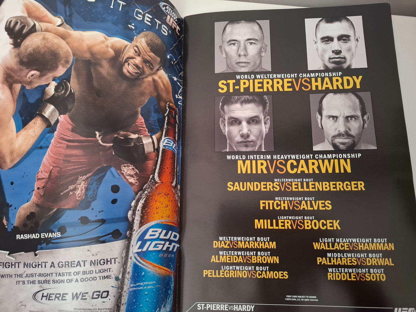 UFC 111 - St-Pierre Vs Hardy - Official Event Program (2010)