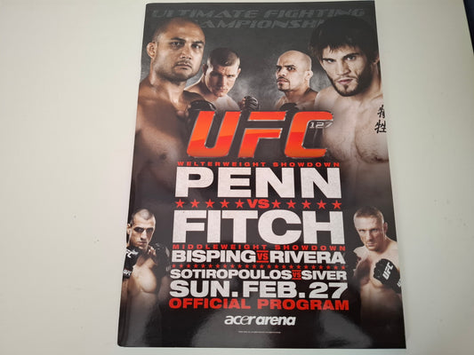 UFC 127 (AUS) - Penn Vs Fitch - Official Event Program (2011)