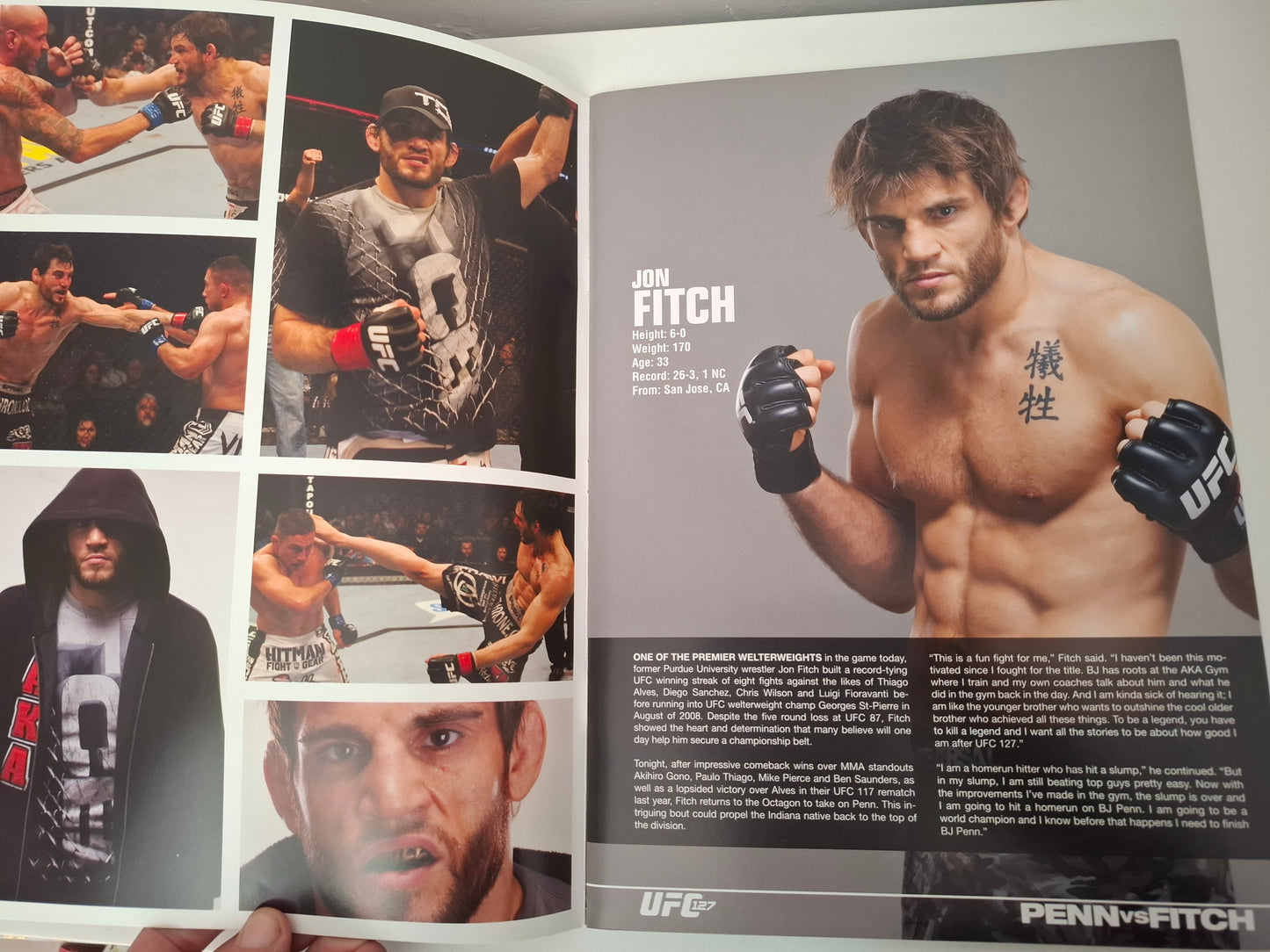 UFC 127 (AUS) - Penn Vs Fitch - Official Event Program (2011)