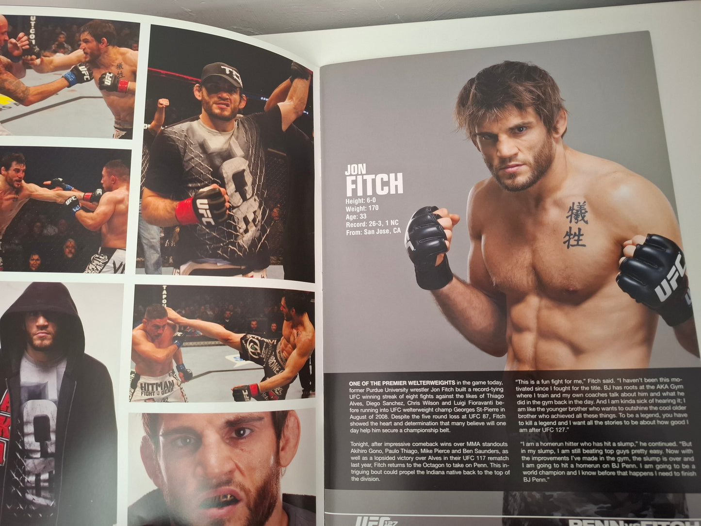 UFC 127 (AUS) - Penn Vs Fitch - Official Event Program (2011)