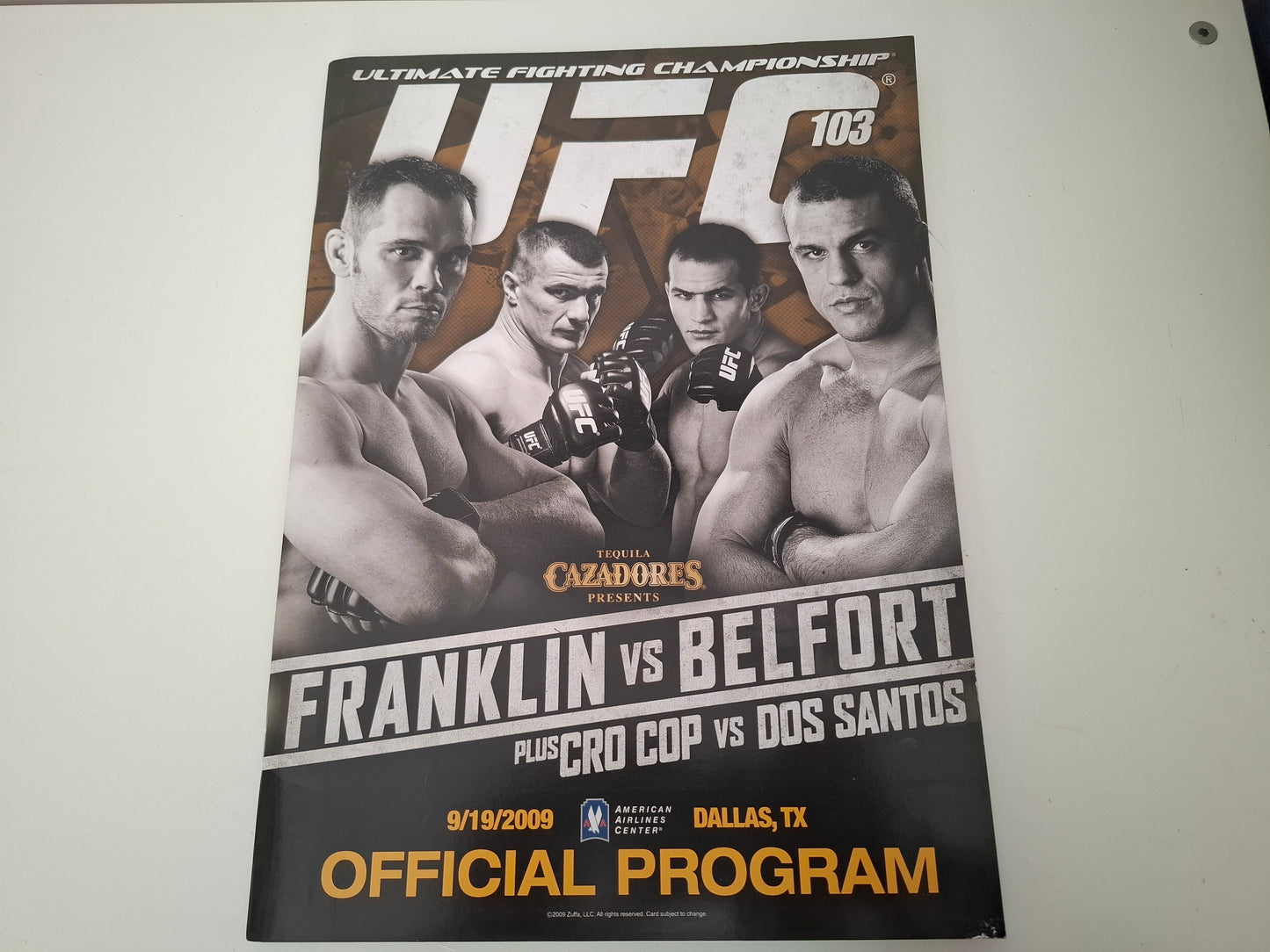 UFC 103 - Franklin Vs Belfort - Official Event Program (2009)