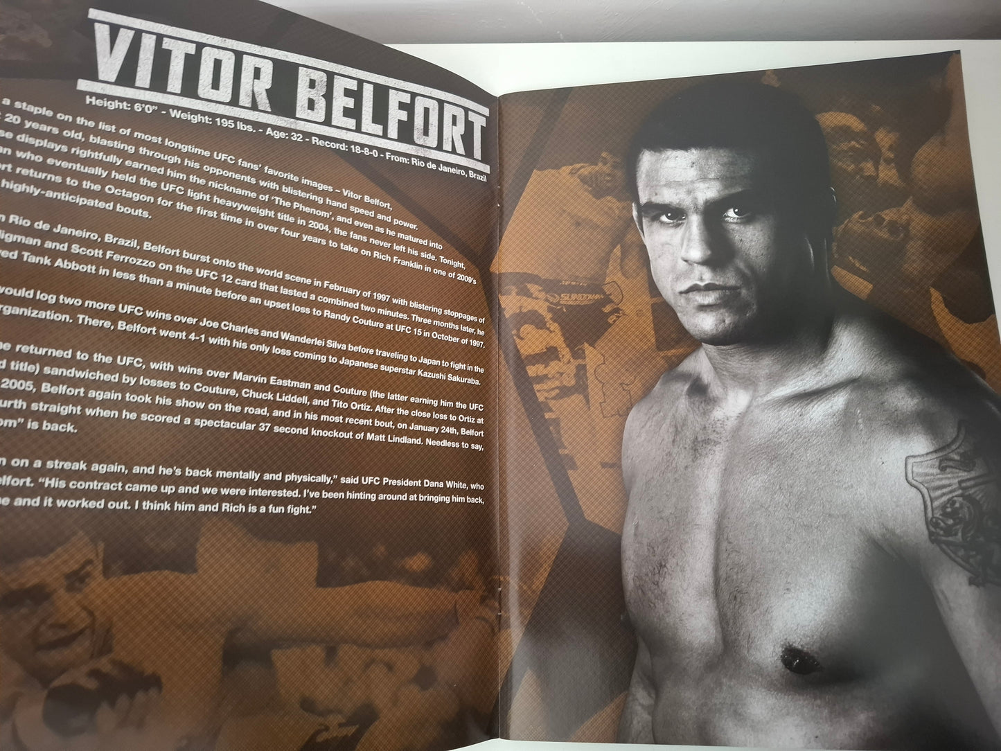 UFC 103 - Franklin Vs Belfort - Official Event Program (2009)