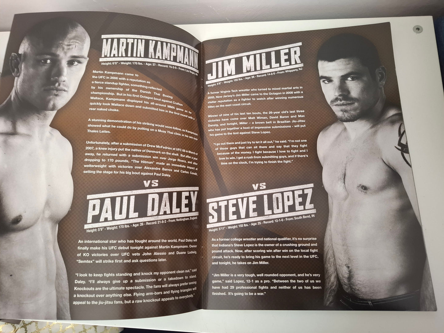 UFC 103 - Franklin Vs Belfort - Official Event Program (2009)