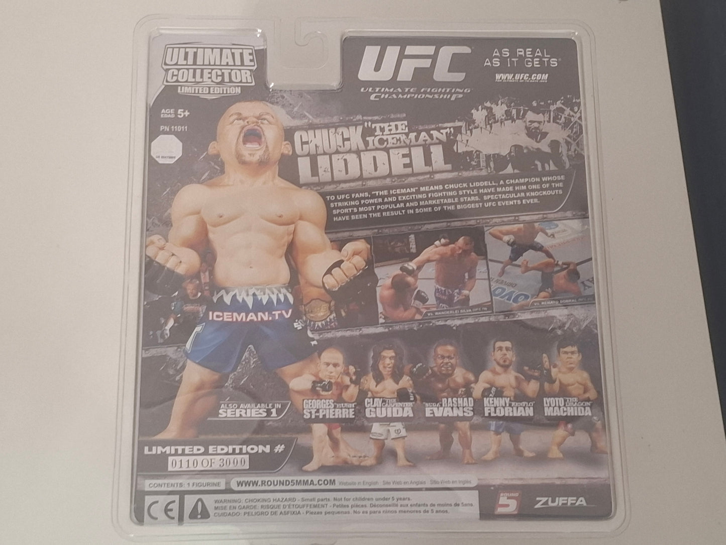 Chuck "The Iceman" Liddell - Round 5 UFC Limited Edition /3000 Action Figure - Boxed