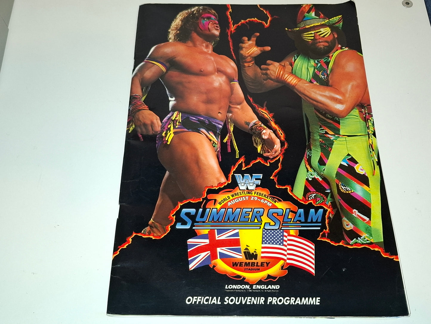 WWF Wrestling - SummerSlam 92 - Official UK Event Program (1992)