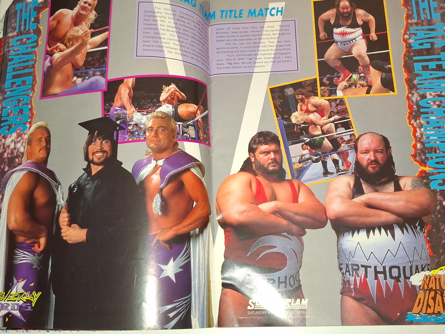 WWF Wrestling - SummerSlam 92 - Official UK Event Program (1992)