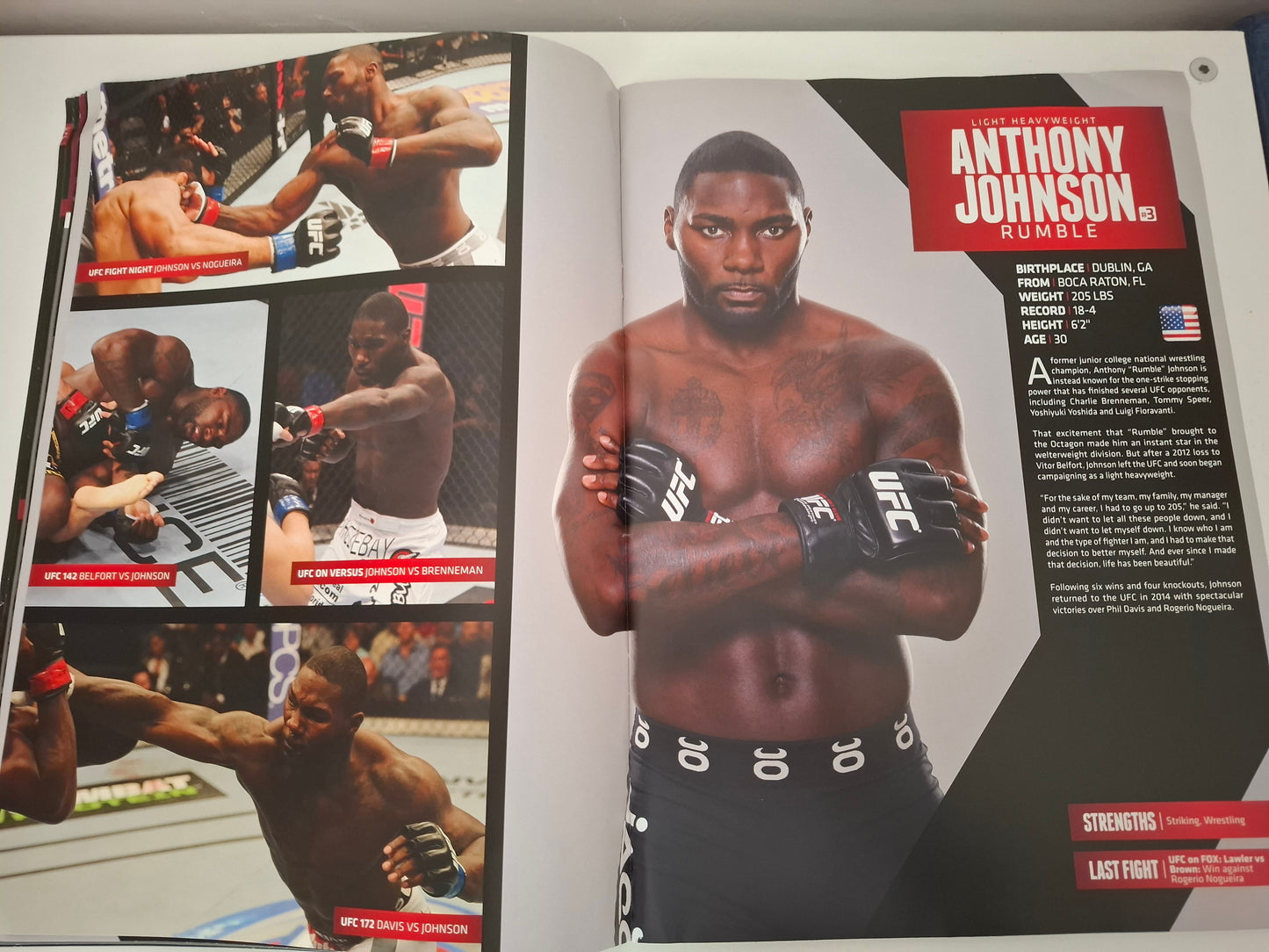 UFC on Fox 14 (SWE) - Gustafsson Vs Johnson - Official Event Program (2015)