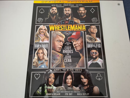 WWF / WWE Wrestling - Wrestlemania 41 - Official Event Program (2025)