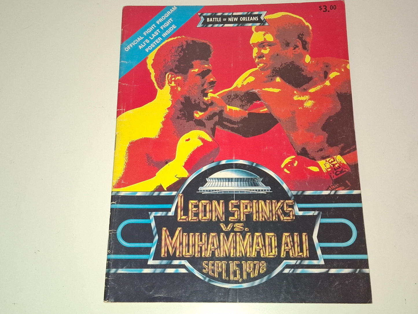 Muhammad Ali Vs Leon Spinks 2 - Official Boxing Event Program (1978)