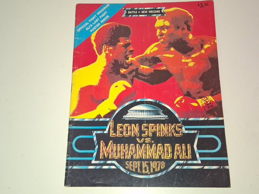 Muhammad Ali Vs Leon Spinks 2 - Official Boxing Event Program (1978)