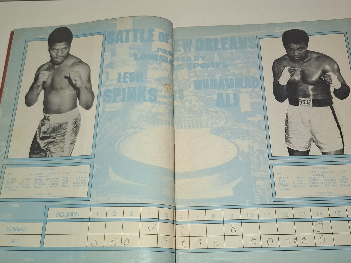Muhammad Ali Vs Leon Spinks 2 - Official Boxing Event Program (1978)