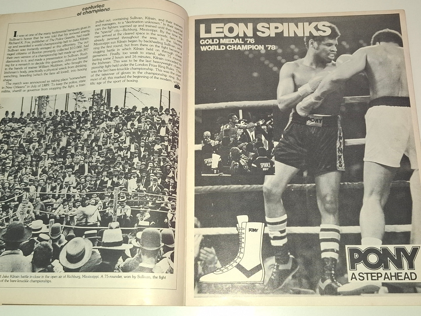 Muhammad Ali Vs Leon Spinks 2 - Official Boxing Event Program (1978)